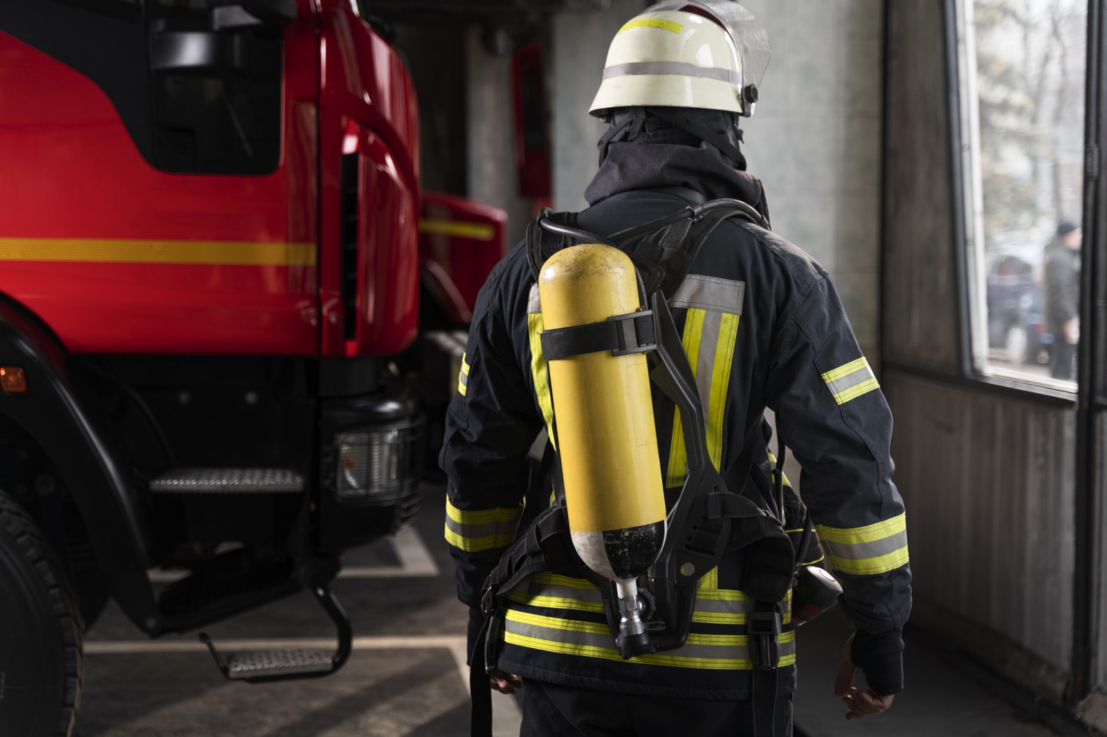 Démonstration de pompiers