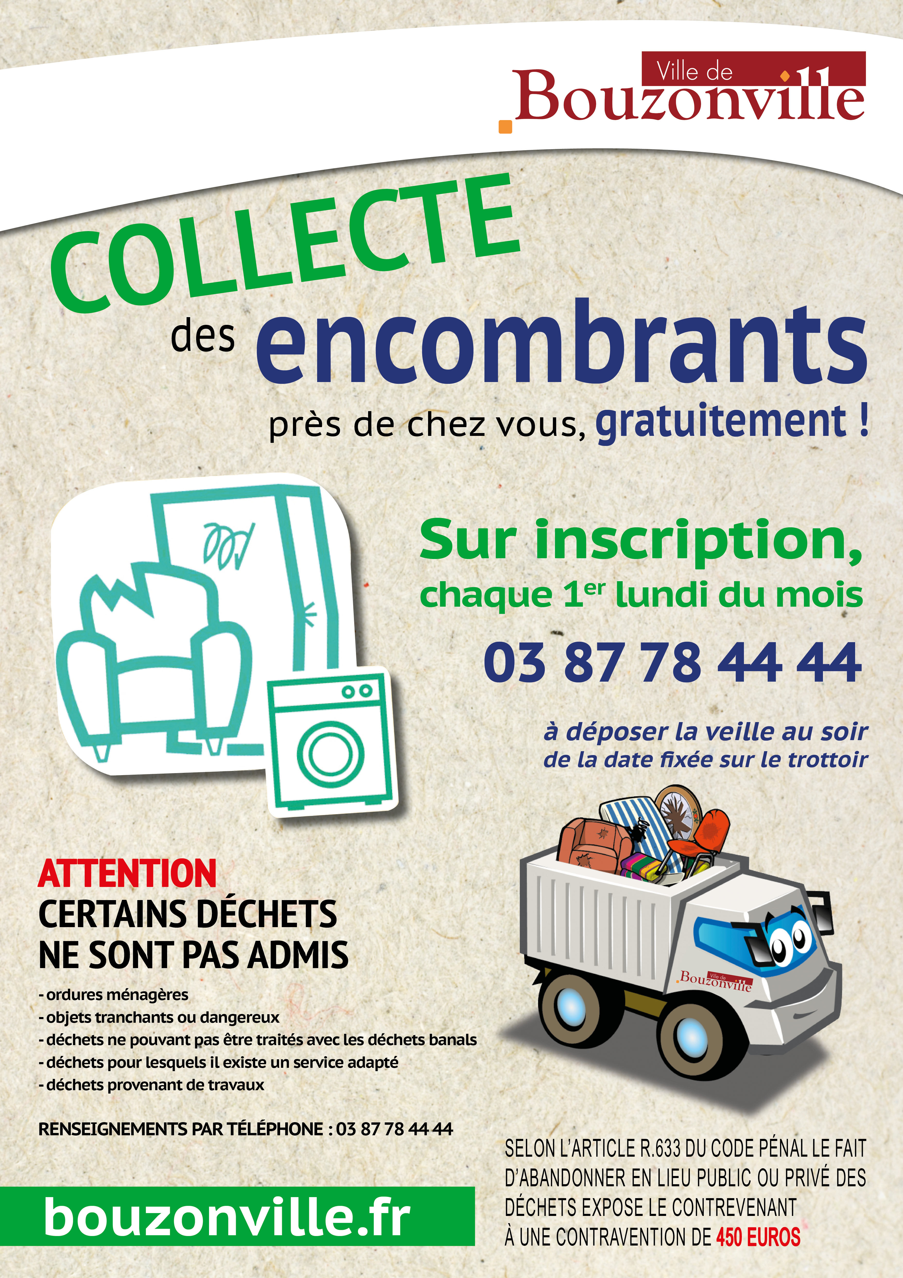 Nouveau service de collecte des encombrants